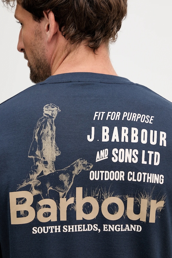 Barbour longsleeve bawełniany MTS1471
