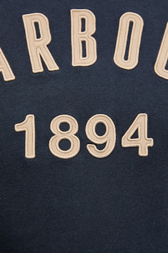 Barbour t-shirt in cotone HOLLINS blu navy MTS1472
