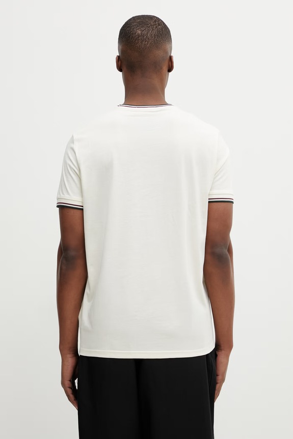 Odzież Fred Perry t-shirt bawełniany męski M1588V beżowy