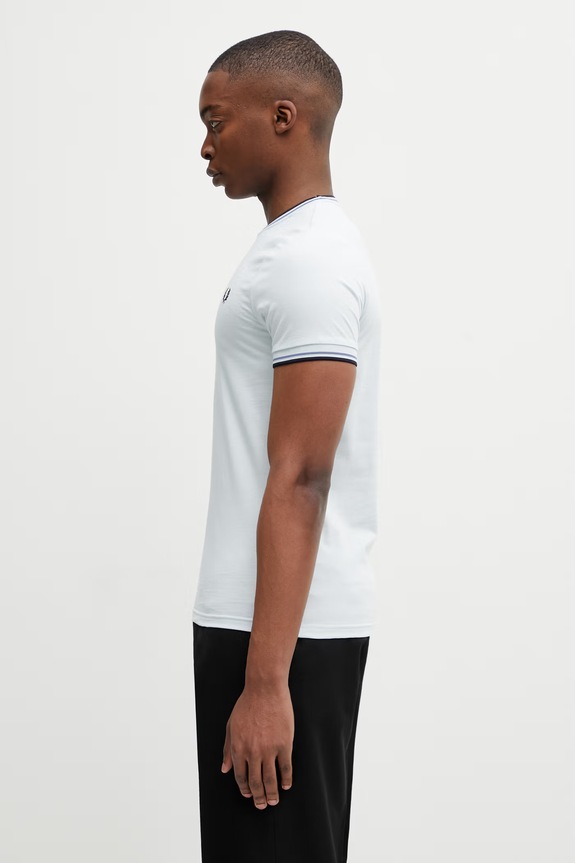 Fred Perry T-shirt βαμβακερό Ανδρικό M1588V μπλε SS26
