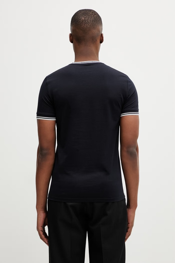 Odzież Fred Perry t-shirt męski bawełniany M1588V granatowy