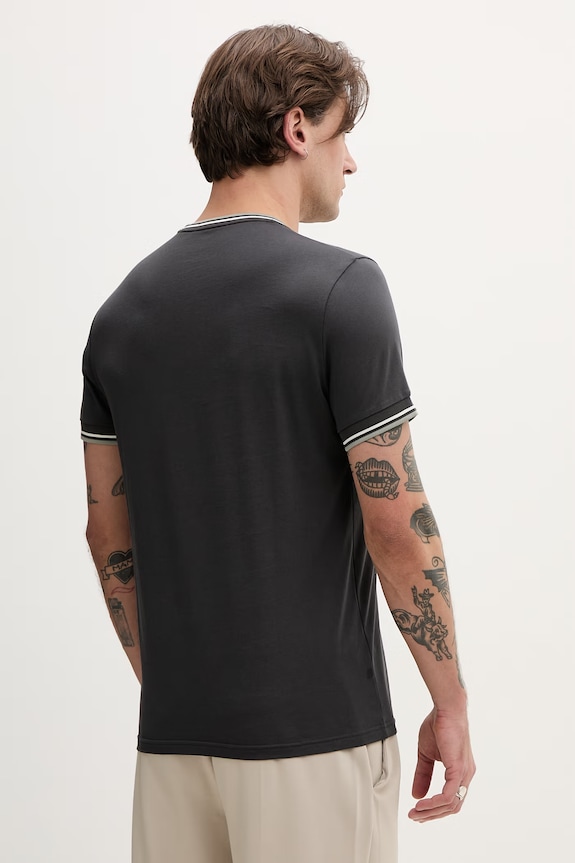 Odzież Fred Perry t-shirt męski bawełniany M1588V szary