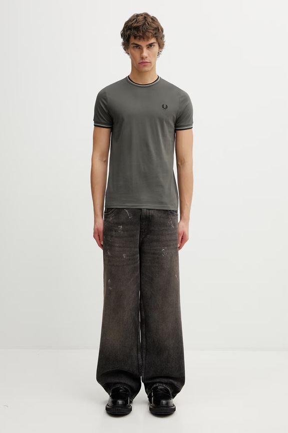 Fred Perry t-shirt in cotone da uomo M1588V verde