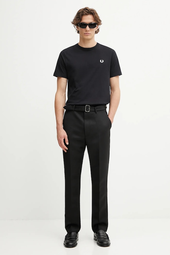 Fred Perry t-shirt bawełniany czarny M1600V