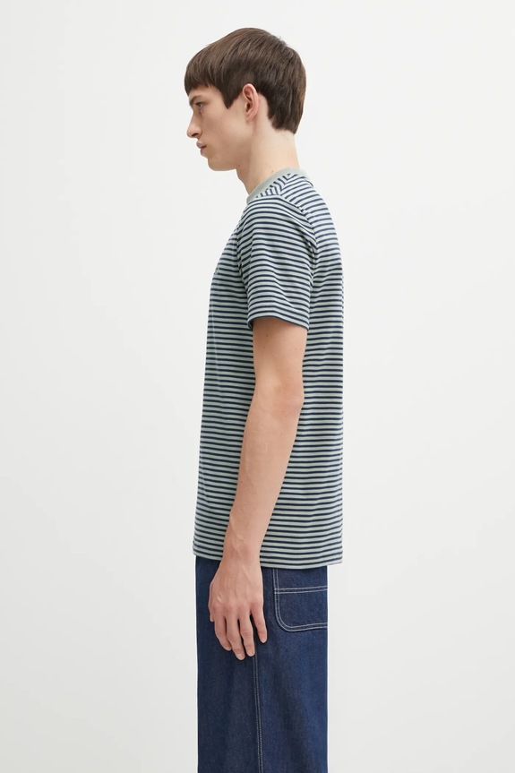 Fred Perry cotton t-shirt M6581 green AW25