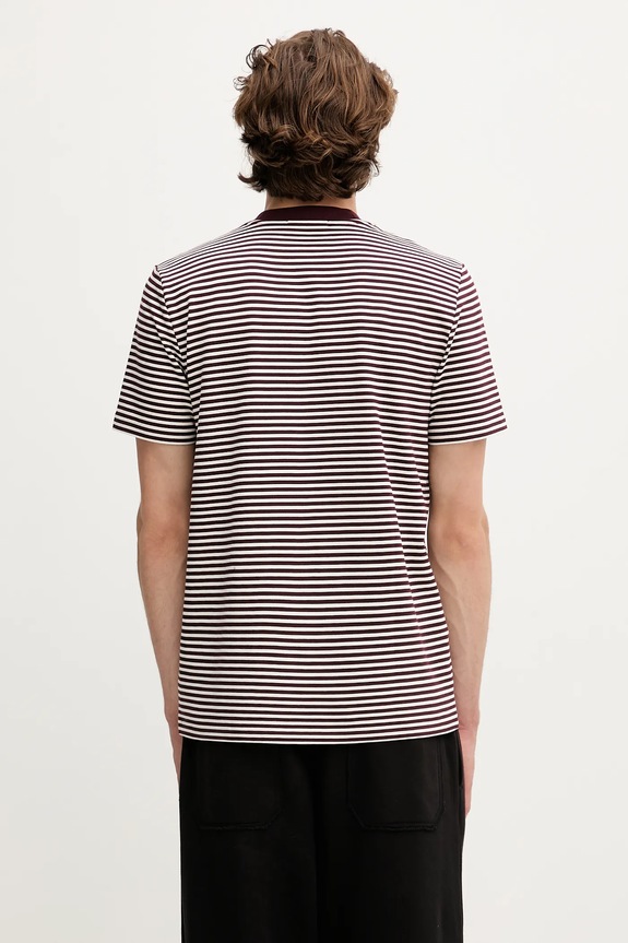 Îmbrăcăminte Fred Perry tricou din bumbac M6581 burgundia