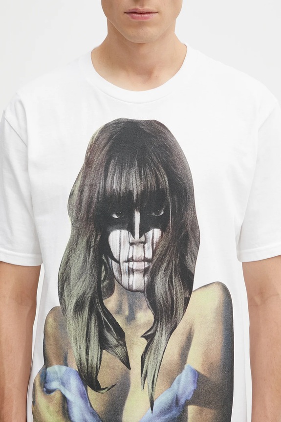 Fucking Awesome t-shirt in cotone Last Night bianco PN20151