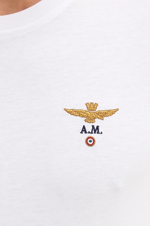 Aeronautica Militare tricou bărbătesc din bumbac TS1580UJ00372 alb