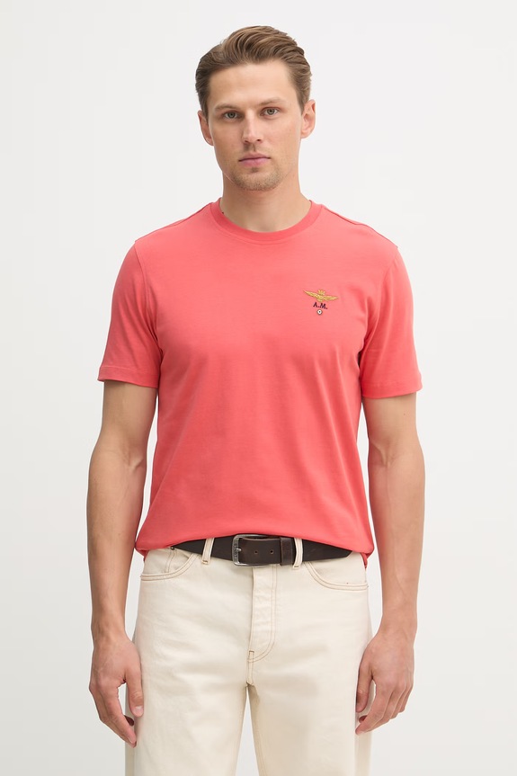 Aeronautica Militare tricou bărbătesc de bumbac rosu TS1580UJ00372