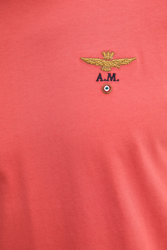 Aeronautica Militare tricou bărbătesc de bumbac TS1580UJ00372 rosu