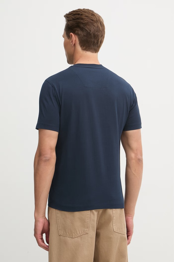 Îmbrăcăminte Aeronautica Militare tricou bărbătesc de bumbac TS1580UJ00372 bleumarin