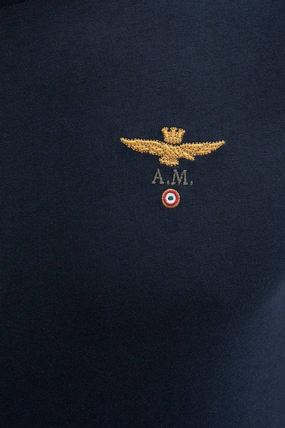 Aeronautica Militare tricou bărbătesc din bumbac TS1580UJ00372 bleumarin