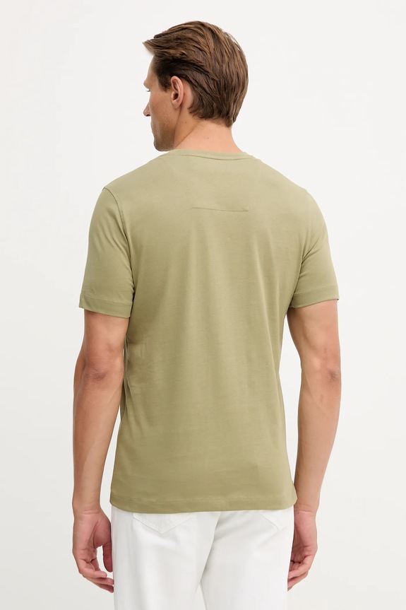 Odzież Aeronautica Militare T-shirt męski bawełniany TS1580UJ00372 zielony