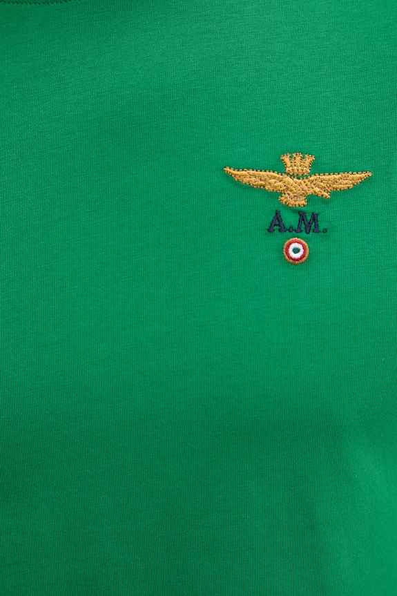 Aeronautica Militare tricou bărbătesc din bumbac TS1580UJ00372 verde