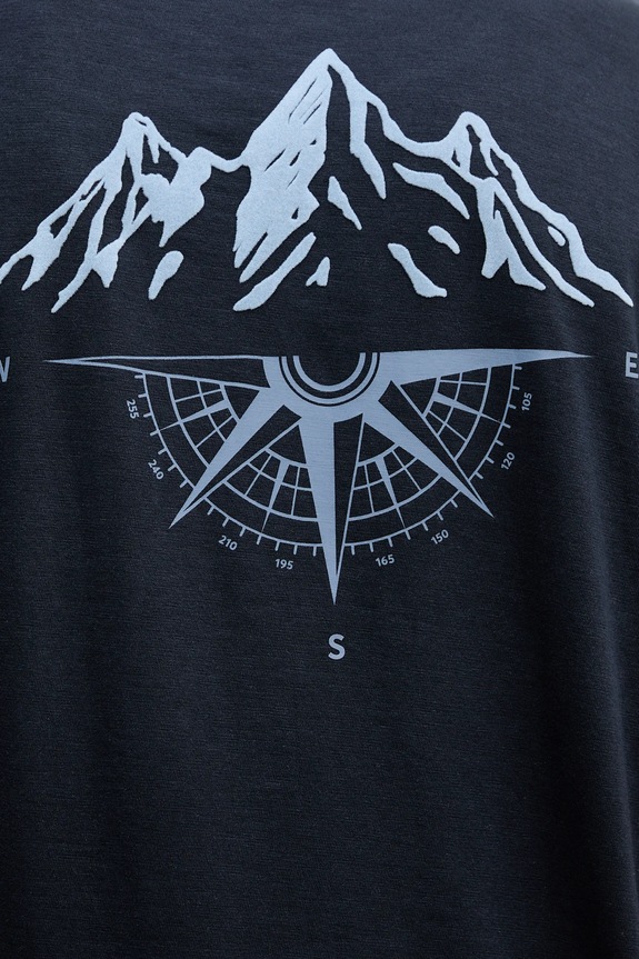 BOSS Orange t-shirt bawełniany Te_polar 50551471 granatowy