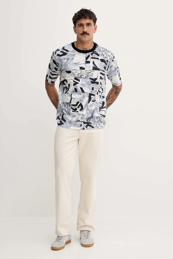 Karl Lagerfeld Jeans pamut póló A4M17031 szürke AW25