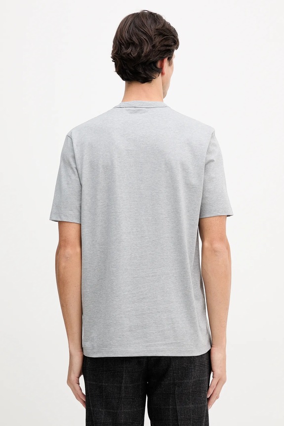 Îmbrăcăminte BOSS tricou din bumbac H-Taut 15 50546404 gri