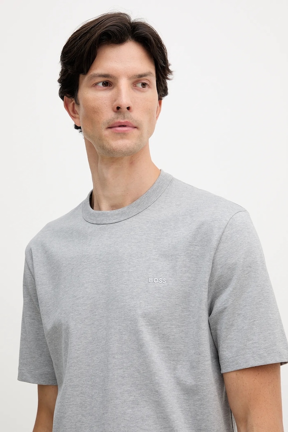 BOSS tricou din bumbac H-Taut 15 gri 50546404