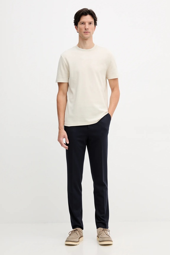 Bavlnené tričko BOSS C-Thompson 240 50549601 béžová AW25