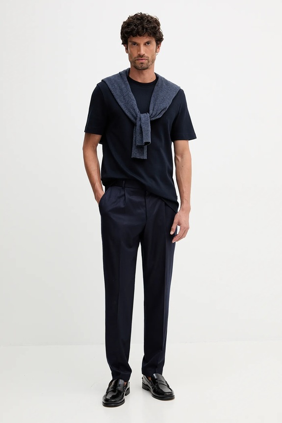Bavlnené tričko BOSS C-Thompson 240 50549601 tmavomodrá AW25