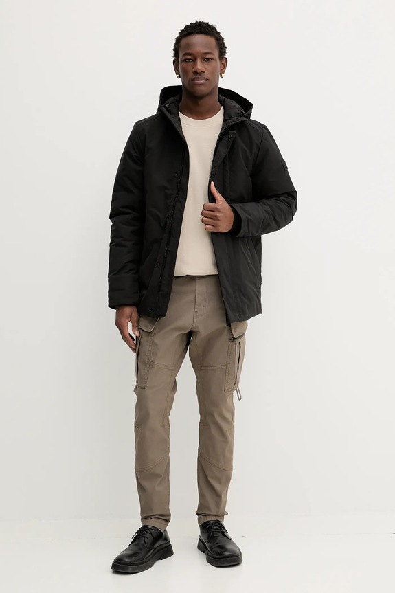 Βαμβακερό μπλουζάκι G-Star Patches loose D26817.D593 μπεζ SS26