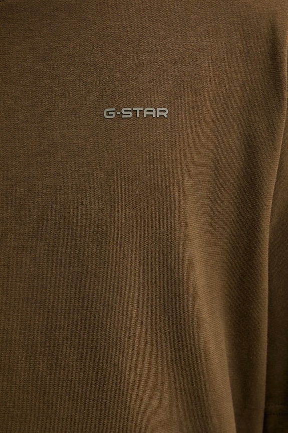 Bavlnené tričko G-Star Boxy base D26817.D593 hnedá