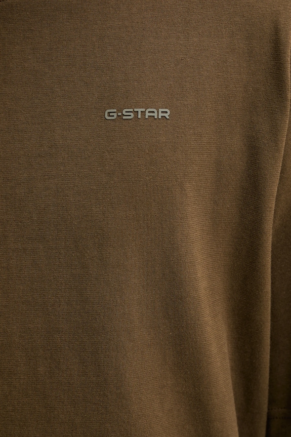 Bavlnené tričko G-Star Boxy base D26817.D593 hnedá