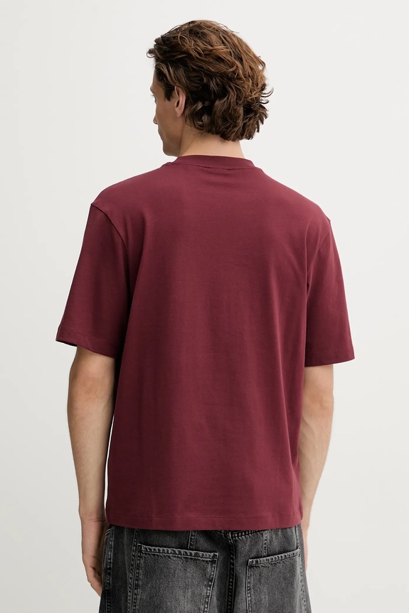 Odzież HUGO t-shirt bawełniany Dartox_RB 50549307 bordowy