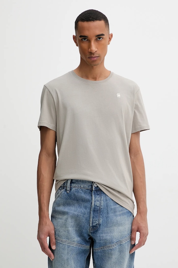 G-Star tricou din bumbac Base-s imprimeu gri D16411.336.G106