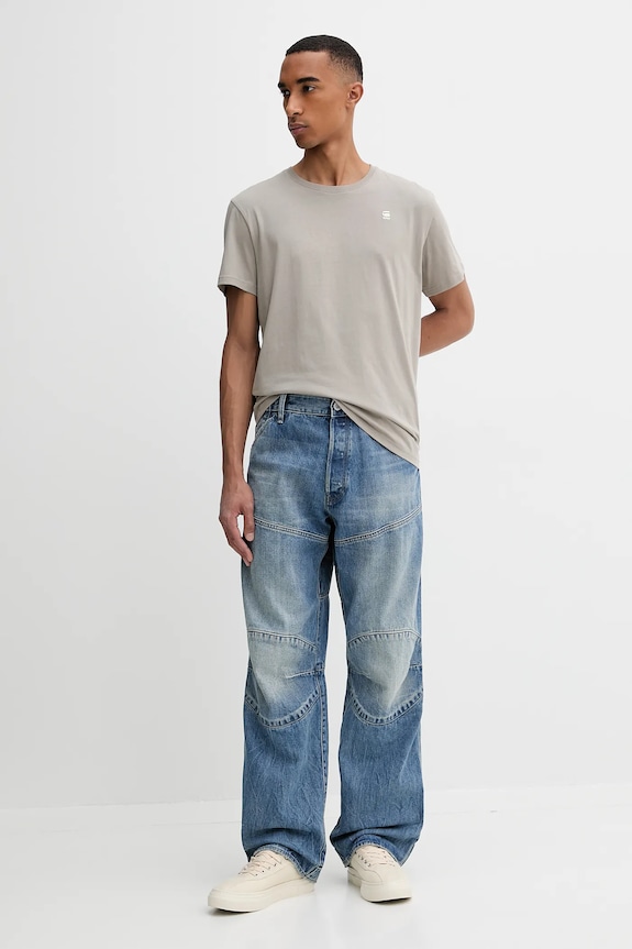 G-Star tricou din bumbac Base-s D16411.336.G106 gri AW25
