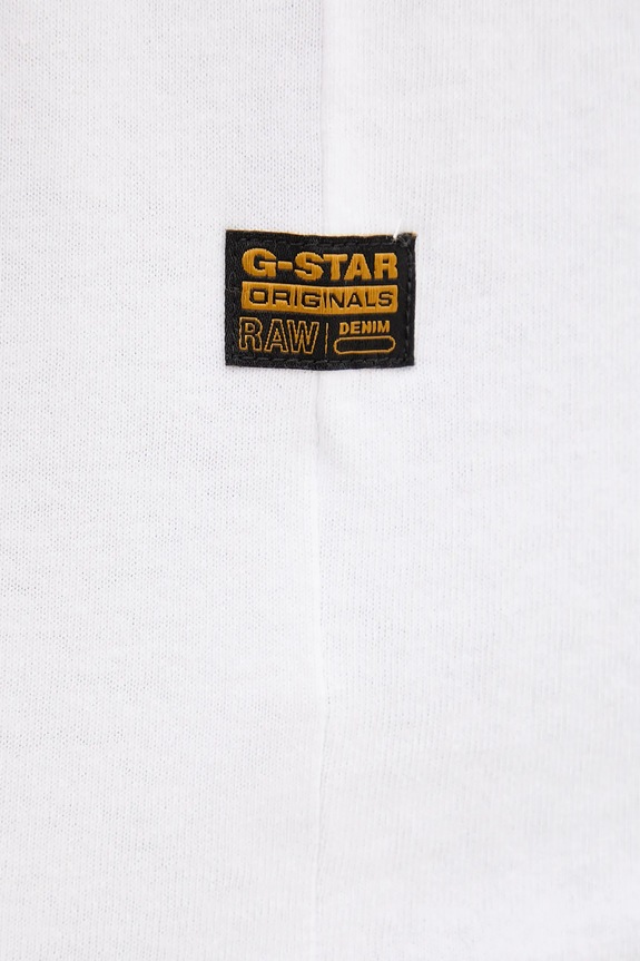 Bavlnené tričko G-Star Spray G logo D26833.D101 biela