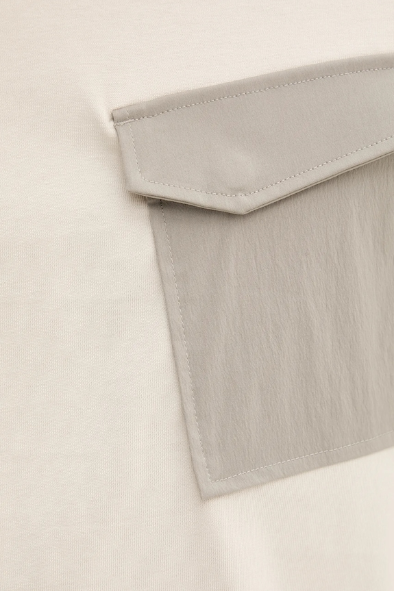 Bavlnené tričko G-Star Fabric mix pkt D26844.C784 béžová