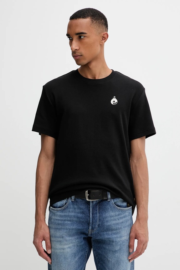 Îmbrăcăminte G-Star tricou din bumbac Trims back D27721.D976 negru