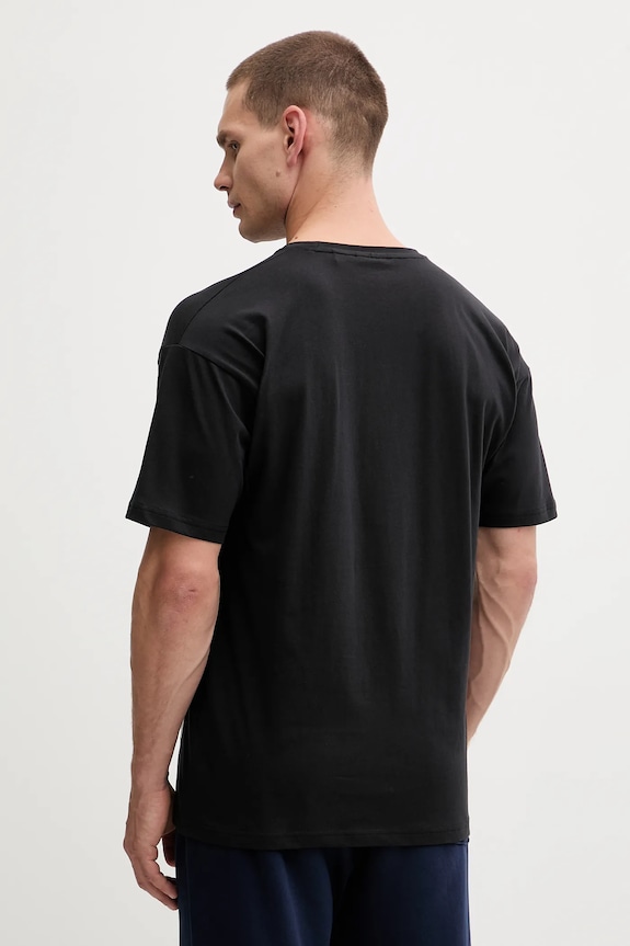 Oblečenie Bavlnené tričko HUGO T-shirt SILVER 50549871 čierna