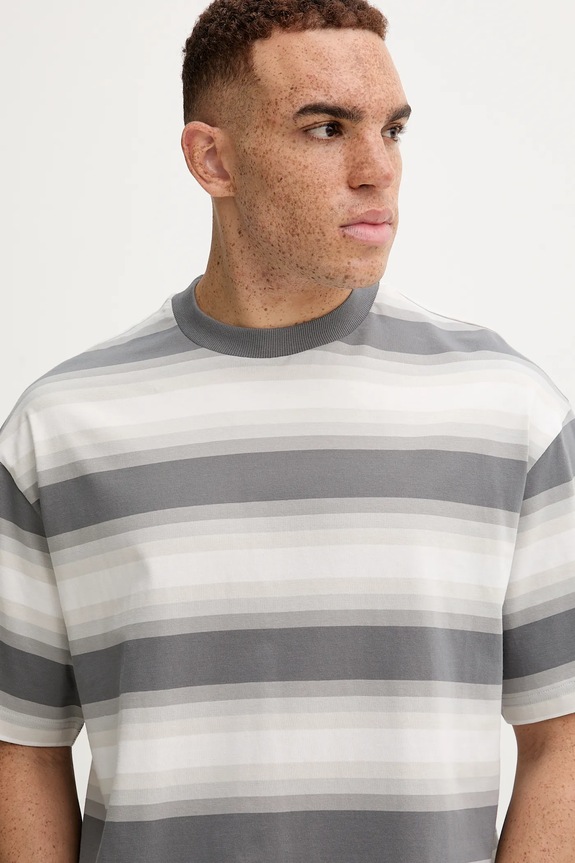 Hugo Blue t-shirt bawełniany Nisote szary 50548323