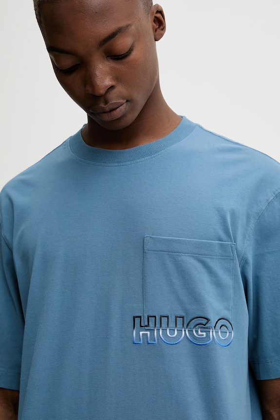 HUGO Blue tricou din bumbac Nogoste albastru 50549120