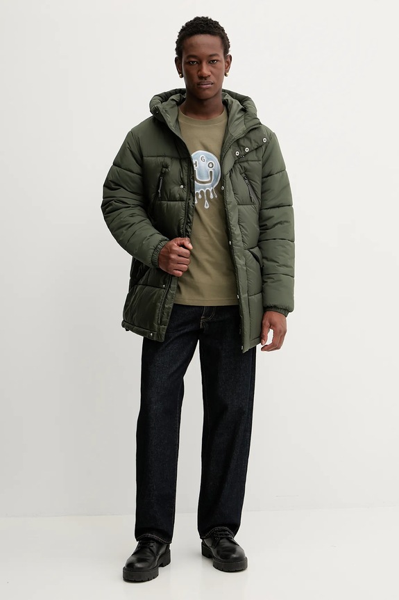 Bavlnené tričko Hugo Blue Nedirix 50549162 zelená AW25