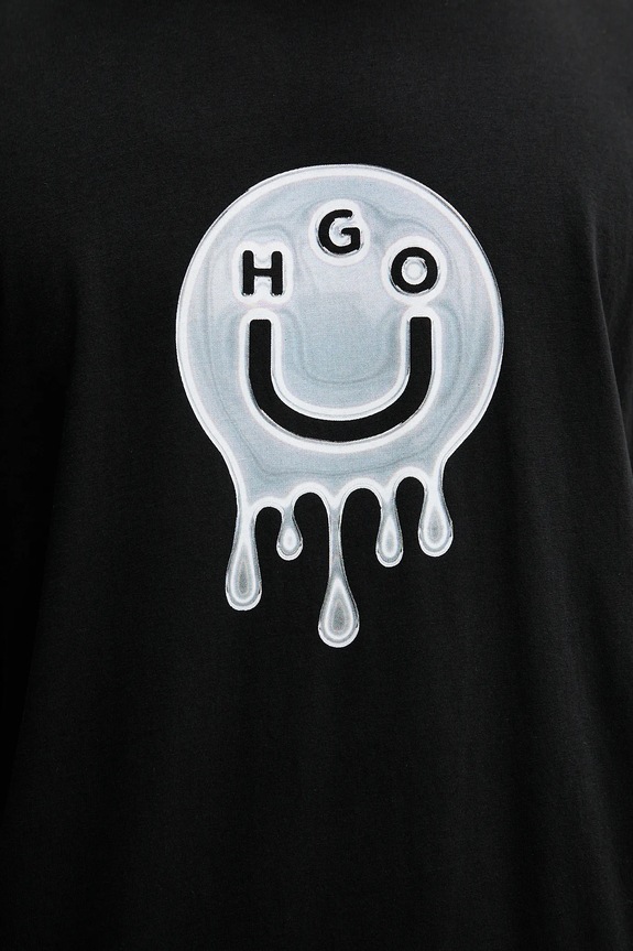 HUGO Blue tricou din bumbac Nedirix 50549162 negru