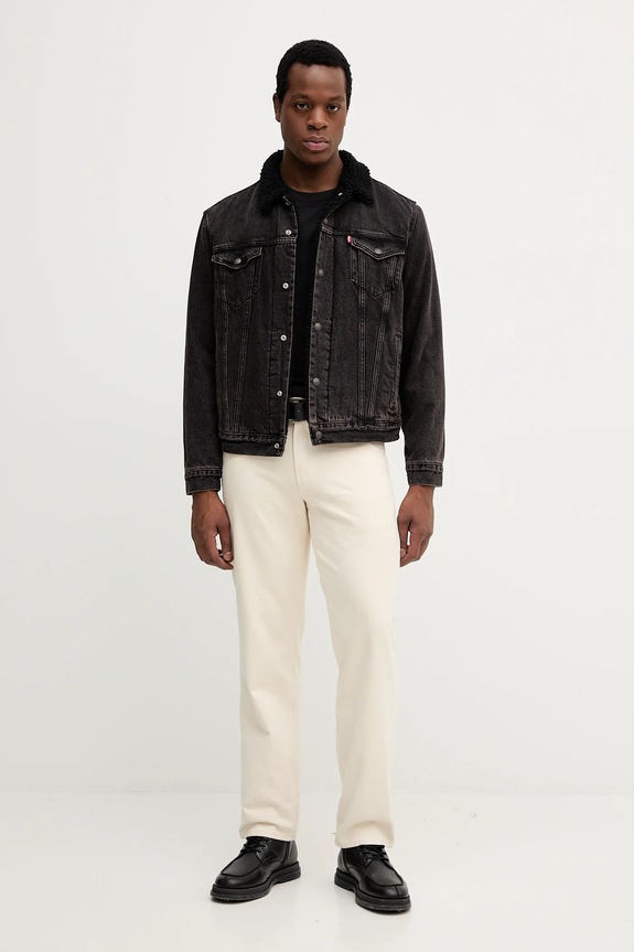 Βαμβακερό μπλουζάκι Marc O'Polo 5000007146 μαύρο AW25