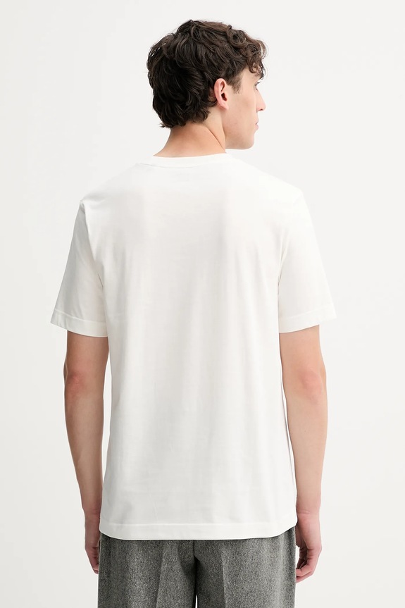 Ρούχα Βαμβακερό μπλουζάκι Marc O'Polo 528201251186 λευκό
