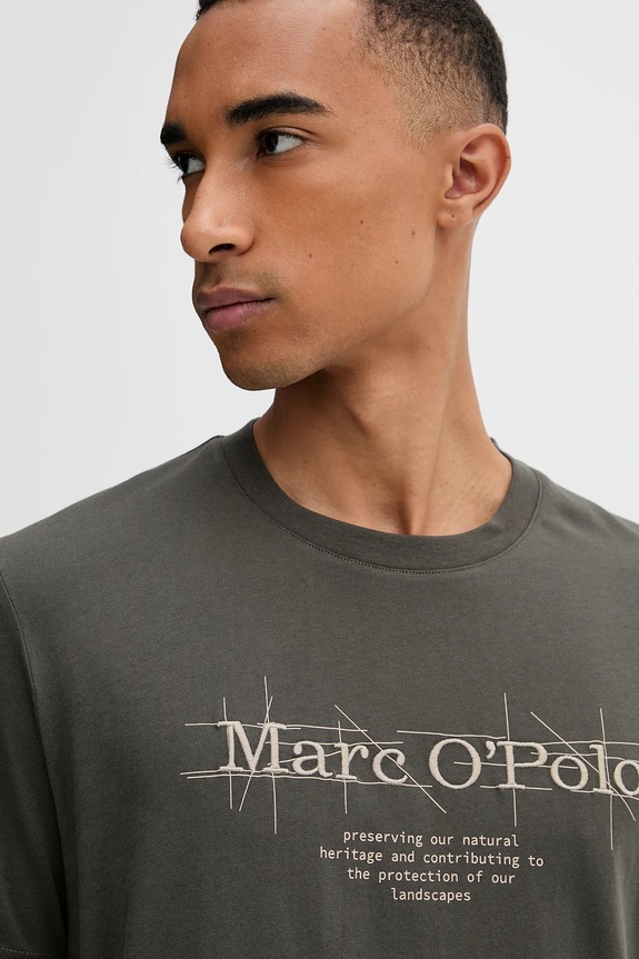 Marc O'Polo tricou din bumbac verde 528230551196