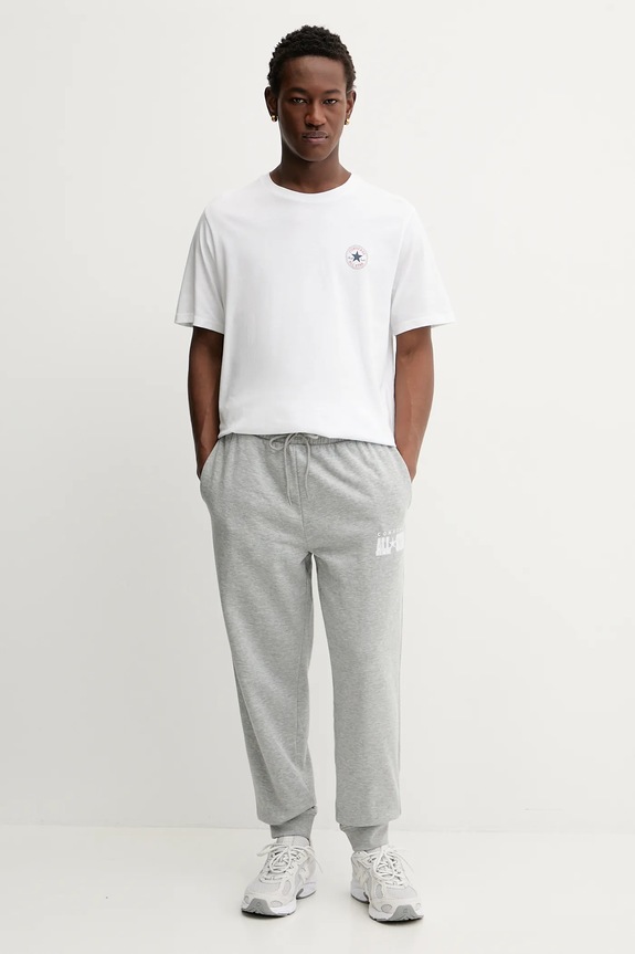 Converse t-shirt bawełniany CVM5T565 biały AW25