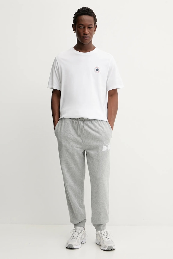 Converse t-shirt bawełniany CVM5T565 biały AW25