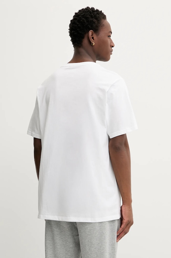 Odzież Converse t-shirt bawełniany CVM5T565 biały