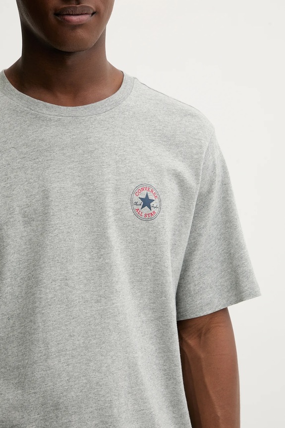 Converse t-shirt bawełniany CVM5T565 szary