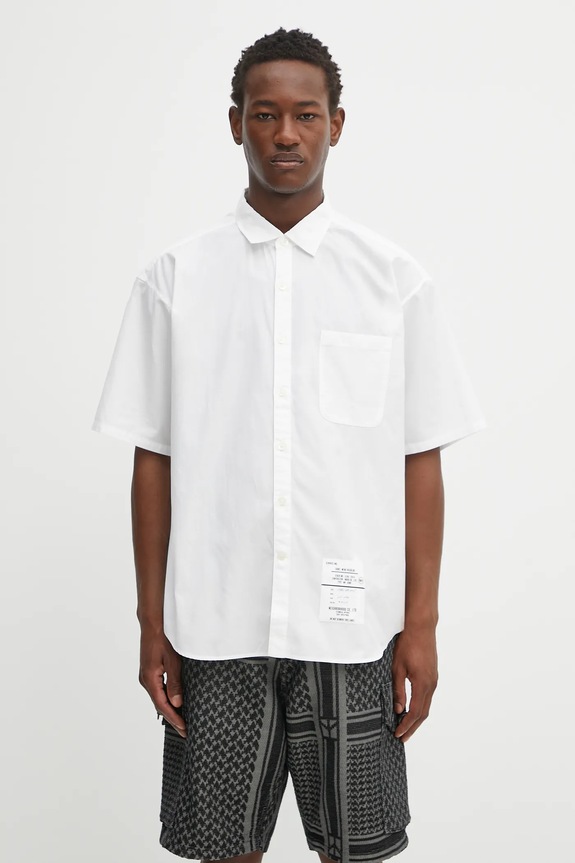 NEIGHBORHOOD cotton shirt trad shirt ss classic white 251SPNH.SHM02
