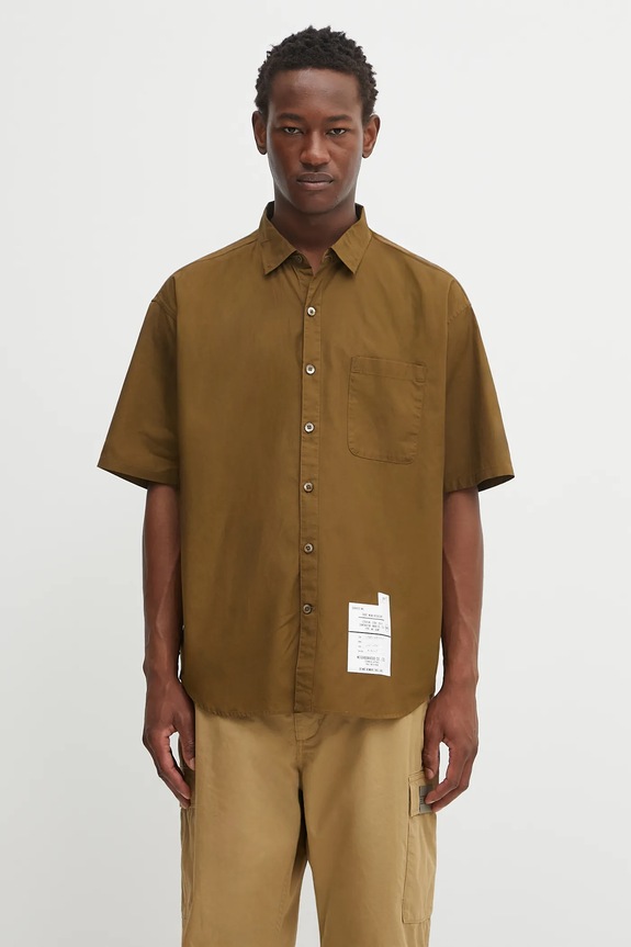 NEIGHBORHOOD cotton shirt trad shirt ss classic green 251SPNH.SHM02