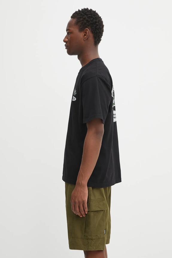 NEIGHBORHOOD t-shirt in cotone nh . tee ss-12 251PCNH.ST12 nero AW25