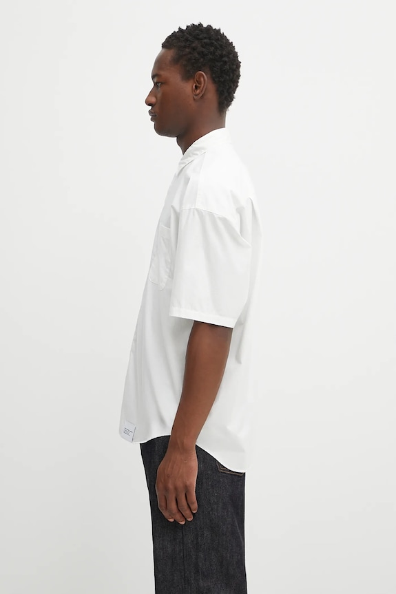 NEIGHBORHOOD camicia in cotone over shirt ss 251BENH.SHM02 bianco AW25