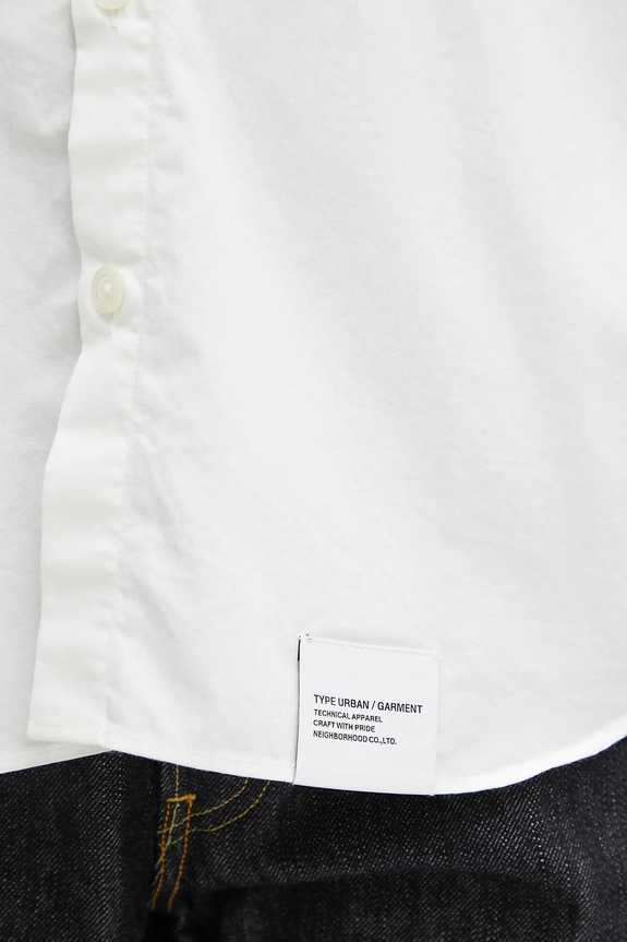 NEIGHBORHOOD camicia in cotone over shirt ss bianco 251BENH.SHM02